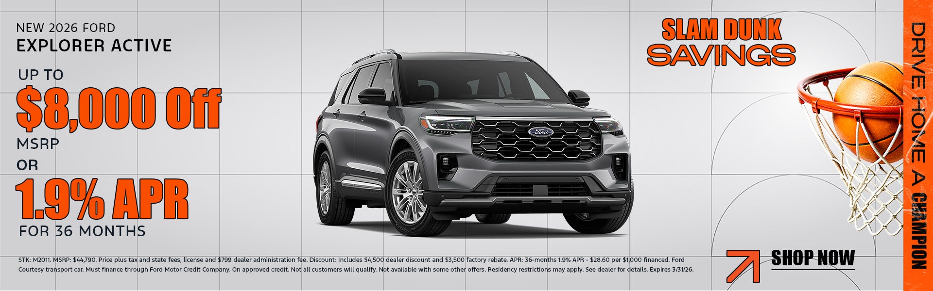 New 2026 Ford Explorer Active