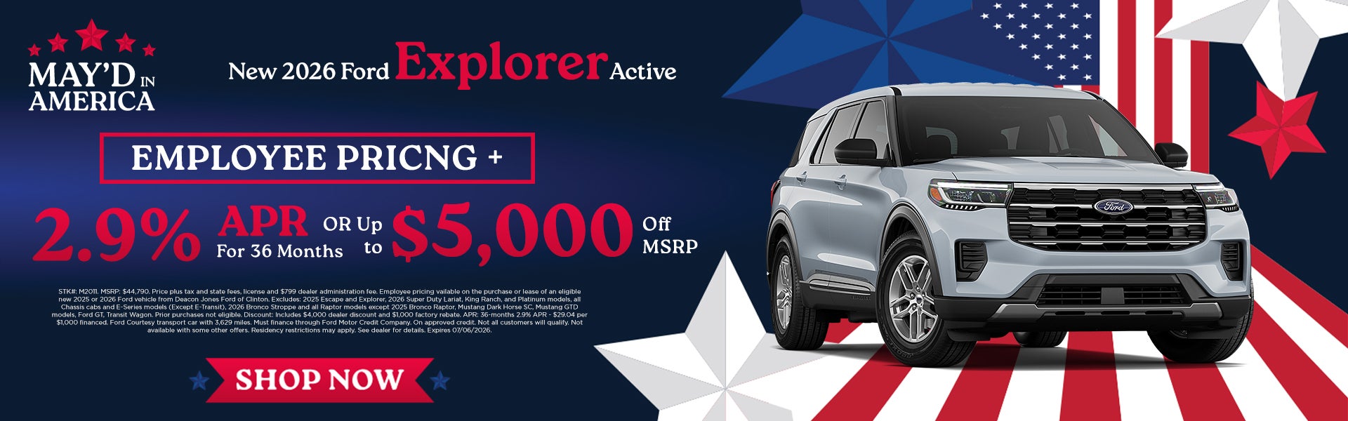 New 2026 Ford Explorer